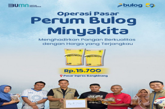 BULOG Kantor Cabang Kampar Gelar Operasi Pasar MGR Minyakita di Seputar Pasar Impres Bangkinang Kabupaten Kampar. 