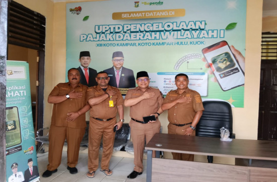 Camat XIII Koto Kampar Tinjau Kantor Baru UPTD Pengelolaan Pajak Daerah Wilayah I