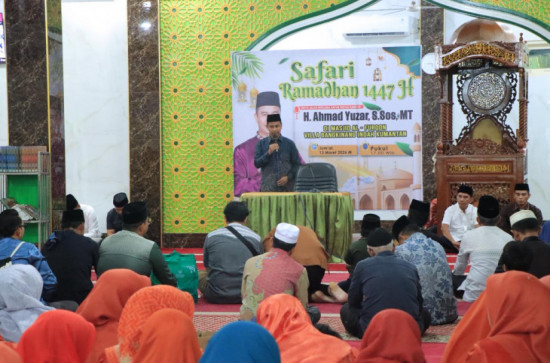 Safari Ramadhan di Masjid Alfurqan Menjadi Penutup Safari Pemkab Kampar Tahun 1447  H/2026 M