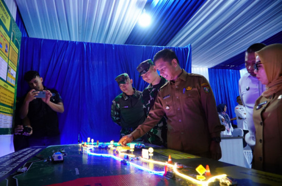 Pastikan Kesiapan Pengamanan Idul Fitri, Bupati Kampar Ahmad Yuzar Tinjau Posko Terpadu