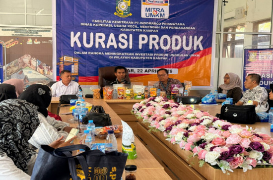 UMKM Naik Kelas! Disperdagkop dan UMK Kampar Gandeng Indomaret dan Alfamart Kurasi Produk Lokal