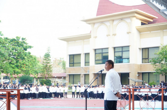 Apel Perdana Pasca Idul Fitri, Bupati Kampar Tekankan Disiplin, Pelayanan Publik dan Percepatan Realisasi APBD