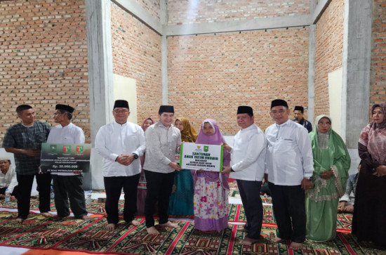 Pj Sekda Kampar Ardi Mardiansyah dampingi Sekda Prov Riau Syahrial Abdi pada Safari Ramadan 1447 H Pemprov Riau di Kabupaten Kampar