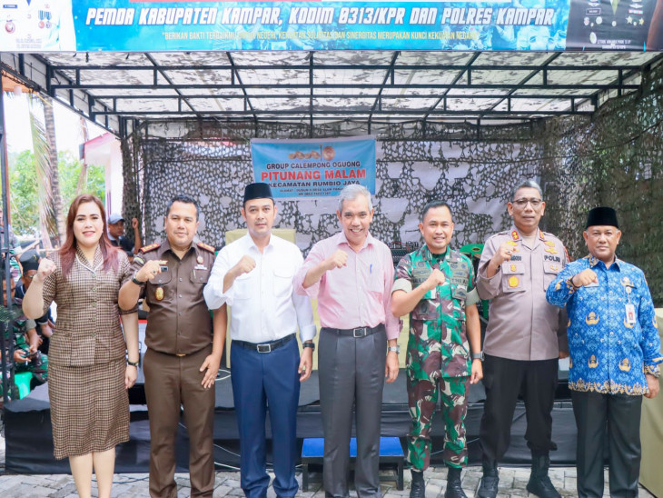 Pererat Silaturahmi, Pemda Kampar Gelar Halal Bihalal dengan TNI dan Polri 