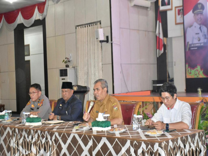 H-1 Kedatangan Presiden RI Peresmian Tol Bangkinang-Pekanbaru, Pemkab Kampar Gelar Rapat Kesiapsiagaan. 