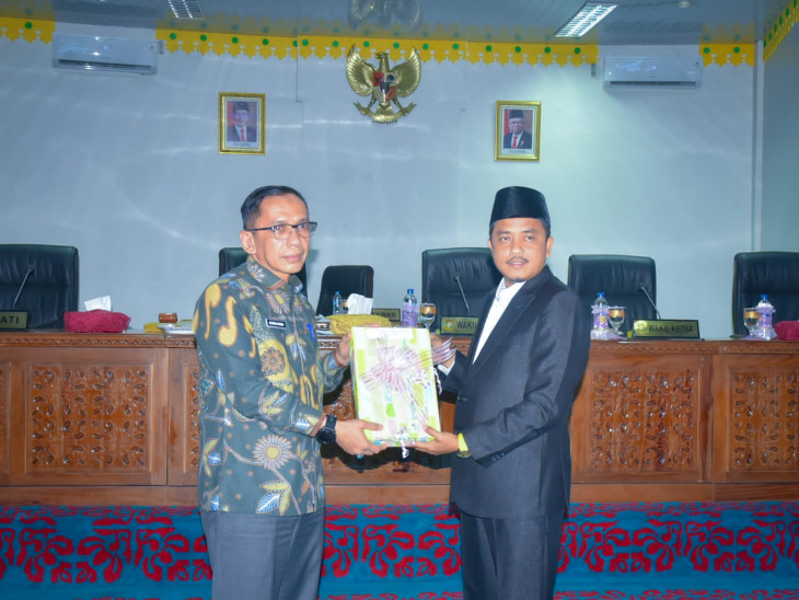 Melalui Pj Sekda Kampar, Ir Azwan Bacakan LKPJ Bupati Kampar tahun 2022. 