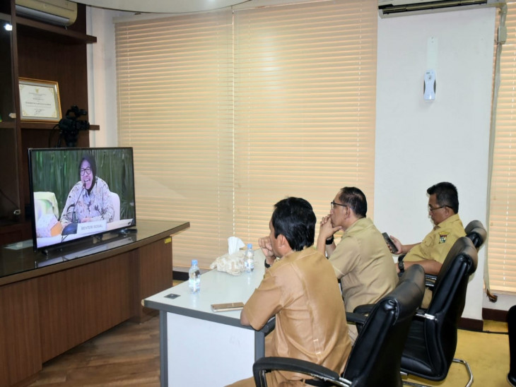 Hindari Salah Data dan Sasaran, Asisten III Setda Kampar Ikuti Rakor Utilasi NIK  Perbaikan Tata Kelola  Bansos