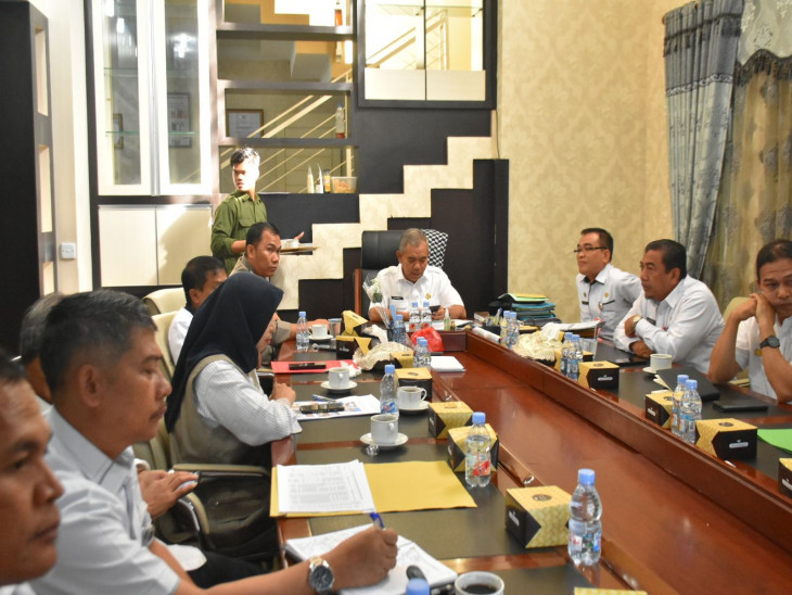 Pj.Bupati Kampar Dan Beberapa Kepala Opd Terkait Ikuti Rakor Inflasi 2023 