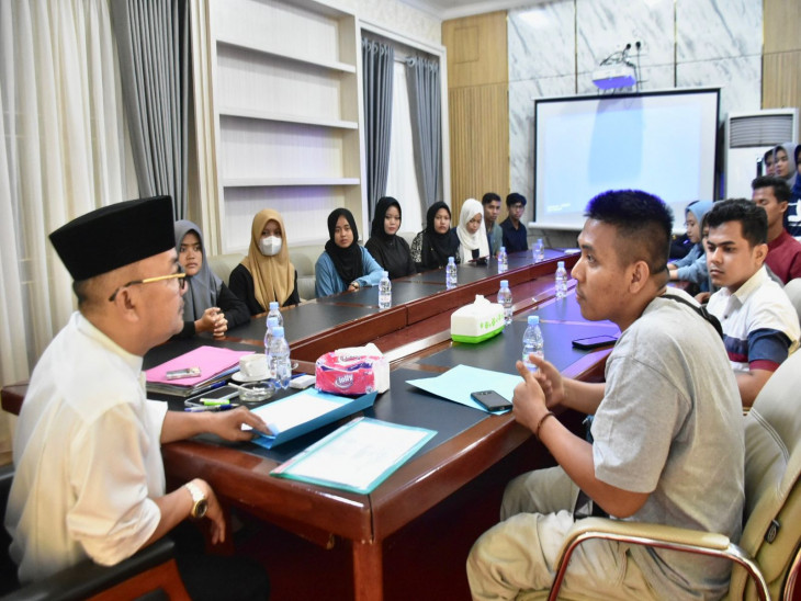 Pj.Bupati Kampar Terima Audiensi Liga Mahasiswa Nasional Demokrasi ( LMND ) Kampar. 