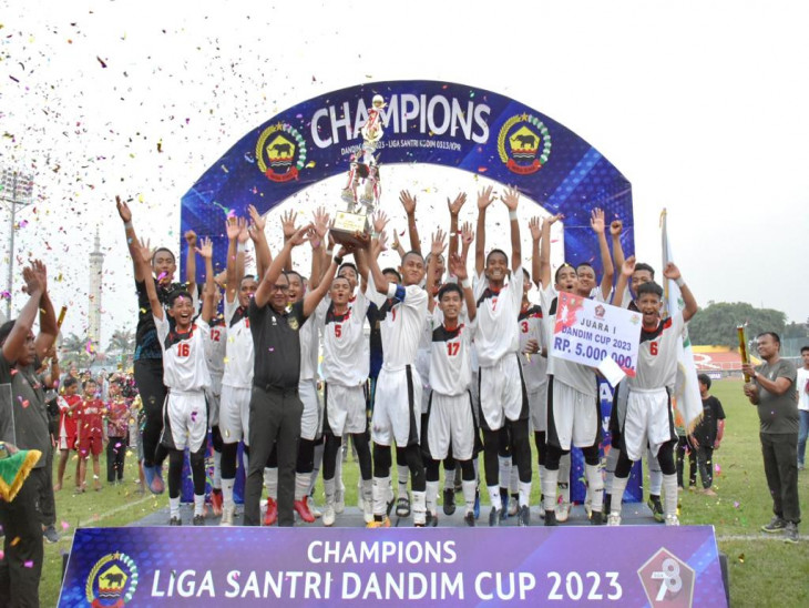 PP Daarun Nahdhah Bangkinang Juara Liga Santri Piala Dandim 0313 /KPR Tahun 2023. 