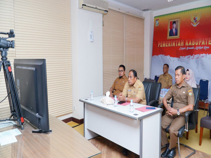 Pemkab Kampar Terus Komitmen dan Ikuti Rakor Rutin Dalam Pengendalian Inflasi Bersama Mendagri