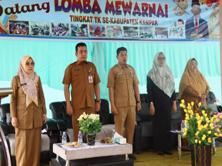 Buka Lomba Mewarnai Tingkat Tk Dan Paud Se Kabupaten Kampar Ini