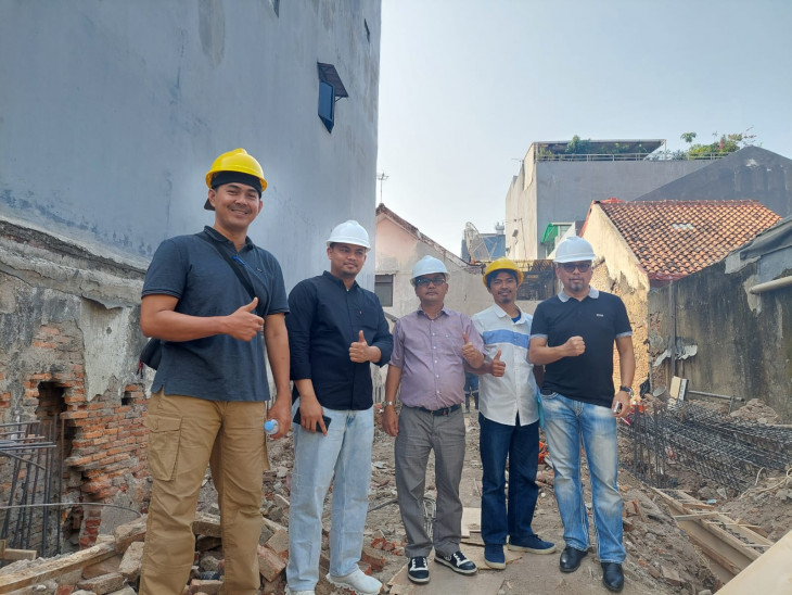 Tinjau Pembangunan Mess Kampar Jakarta, Muhammad Firdaus SE.MM ; Alhamdulilah Progres Melebihi Schedule.