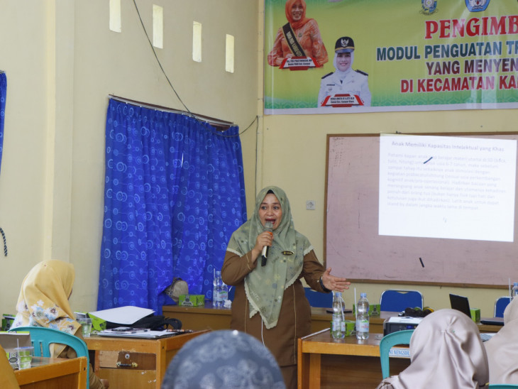 Gesa Perubahan Pendidikan, Bunda Paud Lakukan Sosialiasi Modul Penguatan Transisi - PAUD- SD Yang Menyenangkan. 