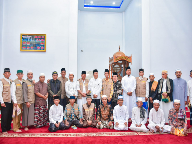 Dihadiri Langsung Wagubri, Tim GSBB Riau Hadir di Masjid Al-Mujahidin Muara Uwai Bangkinang. 