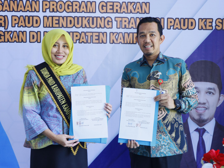 Penandatanganan MoU Mendukung Transisi PAUD Ke SD Yang Menyenangkan, Bukti Sinergitas Dalam Perubahan Pola Pendidikan PAUD dan SD Kelas Awal Didukung Oleh Semua Pihak. 