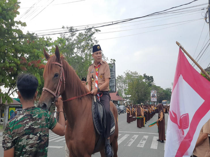 Ikuti Kemah Santri di ICBS , Kwarcab Kampar Utus 32 Personil. 