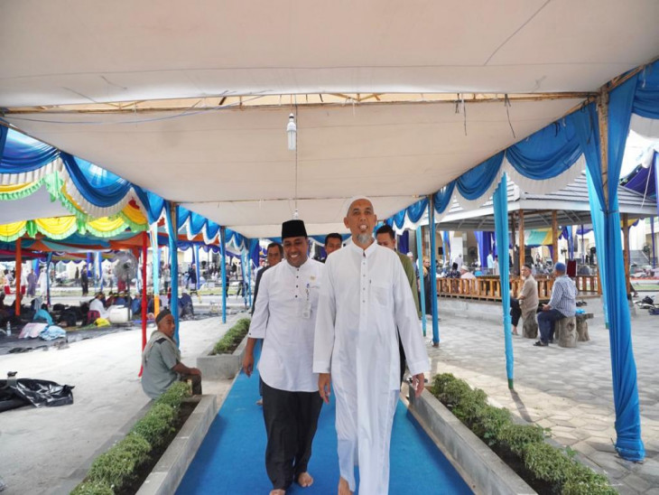 Asisten II Setda Kampar Suhermi ST Hadiri Tabligh Akbar 1 Muharram 1445 H di Masjid Habiburrahman DIC Kota Dumai.