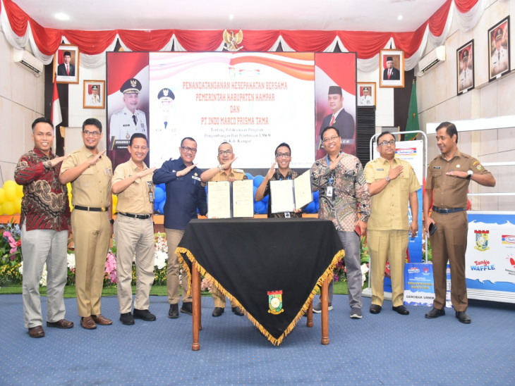 Setelah MoU, Pj Bupati Kampar Minta PT. Indo Marco Tampung Produk UMKM Masyarakat. 