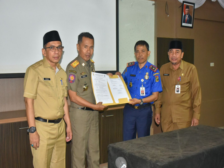 Sertijab Kepala OPD di Lingkup Pemkab Kampar, Plt. Sekda Kampar ; Laksanakan tugas dengan Amanah dan bersinergi. 