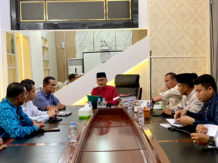 Terima Forum BPD Desa Parit Baru, Pj Bupati Kampar Sinergitas Kepala Desa dan BPD Hal yang Paling Penting Bangun Desa. 