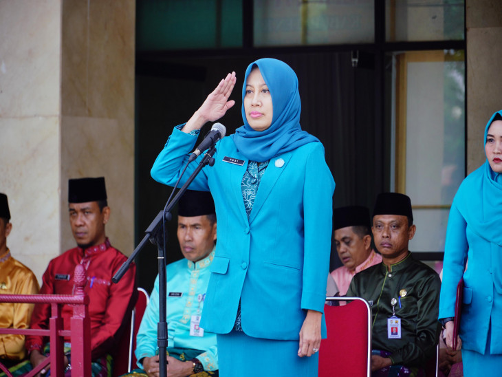 Jadi Irup Pada Upacara Hari Ibu Tahun 2023 Di Kab. Kampar, Pj. Ketua TP PKK Kab. Kampar : Agar Perempuan Dapat Menjadi Sosok Yang Mandiri dan Inspiratif. 