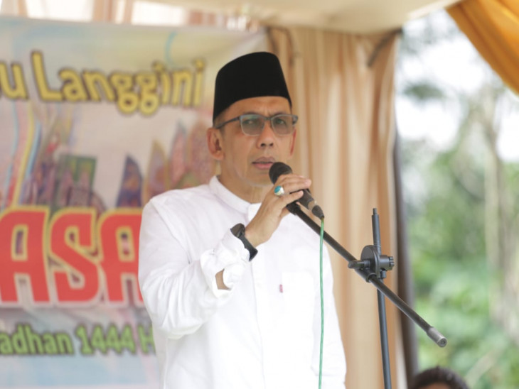 Plt. Sekda Kampar Buka Secara Resmi  Balimau Kasai Menyambut Bulan Suci Ramadhan 1444h/2023  di Desa Langgini.