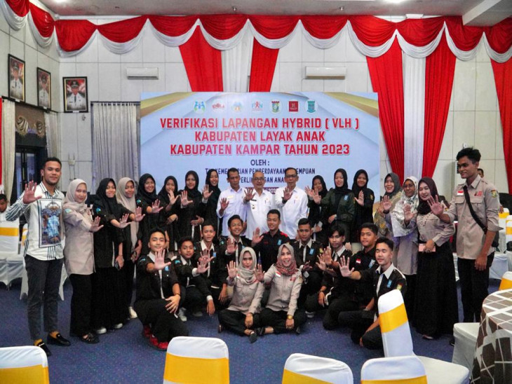 Pj Bupati Kampar Muhammad Firdaus Ikuti Acara Verifikasi Lapangan secara Hybrid(VLH) Evaluasi Kabupaten/Kota Layak Anak (KLA)