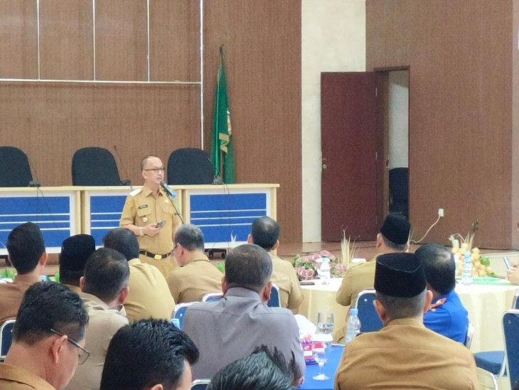 Ramah Tamah Pj. Bupati Kampar dengan ASN Di Lingkungan Kabupaten Kampar, Firdaus : Lakukan Segera Evaluasi Pencapaian Kinerja. 