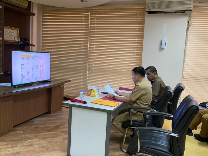 Pemkab Kampar Ikuti Rakor Rutin Inflasi bersama Menteri Dalam Negeri. 