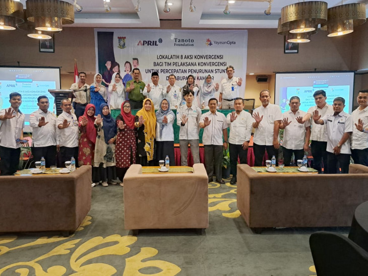 Ketua TPPS Kabupaten Kampar Buka Lokalatih 8 Aksi Konvergensi Percepatan Penurunan Stunting.