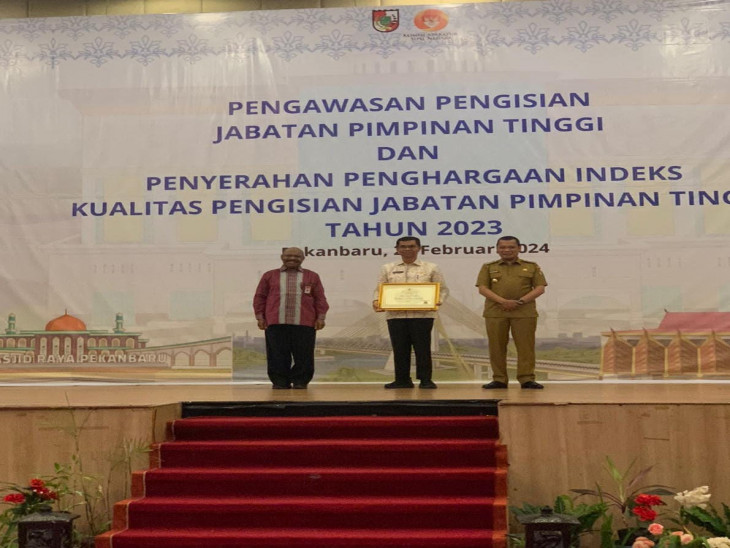 Pemkab Kampar Terima Penghargaan JPT Tahun 2023 Dalam Kategori “Baik” Dari KASN.