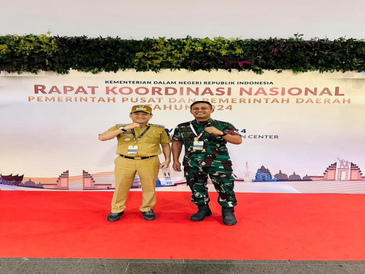 Dibuka Presiden RI Prabowo Subianto, Penjabat Bupati Hambali Ikuti Rakornas Penyelenggaraan Pemerintahan Daerah Tahun 2024. 