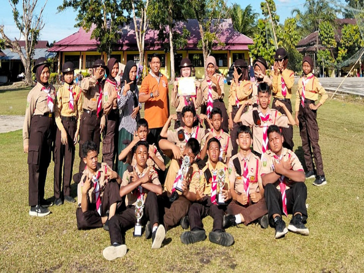 Ikuti Perjusami di Pangkalan UPT SMAN 1 Kuok, SMPN 1 Bangkinang Kota Raih Juara Morse