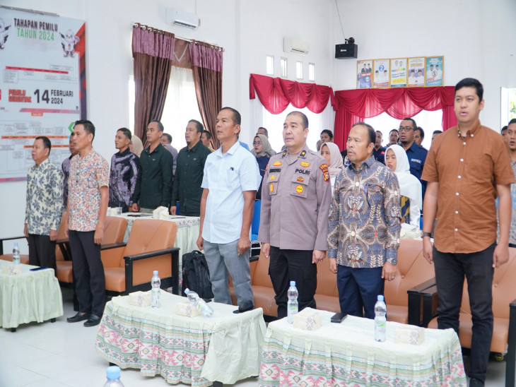 KPU Kampar Lakukan Rekapitulasi DPS Pemilihan Kepala Daerah Tahun 2024. 