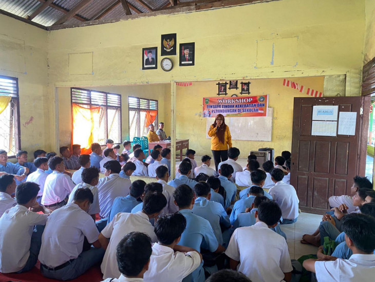 SMKN 3 Tapung Hulu Gelar Workshop Tentang Tindakan Kekerasan Dan Perundungan Di Sekolah. 