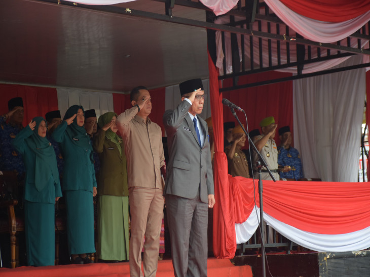 Upacara Peringatan Hari Pahlawan Tingkat Kabupaten Kampar 2024, Azwan : Momentum mengenang Jasa Para Pahlawan. 