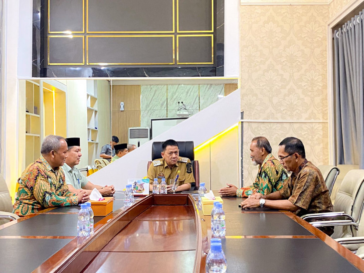 Jelang Tabligh Akbar, Pj Bupati Kampar Hambali Terima Audiensi PD Muhammadiyah Kampar. 