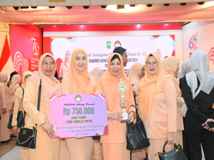 Di Puncak HUT DWP Ke 25 tahun 2024, Kampar Raih Juara Terfavorit. 