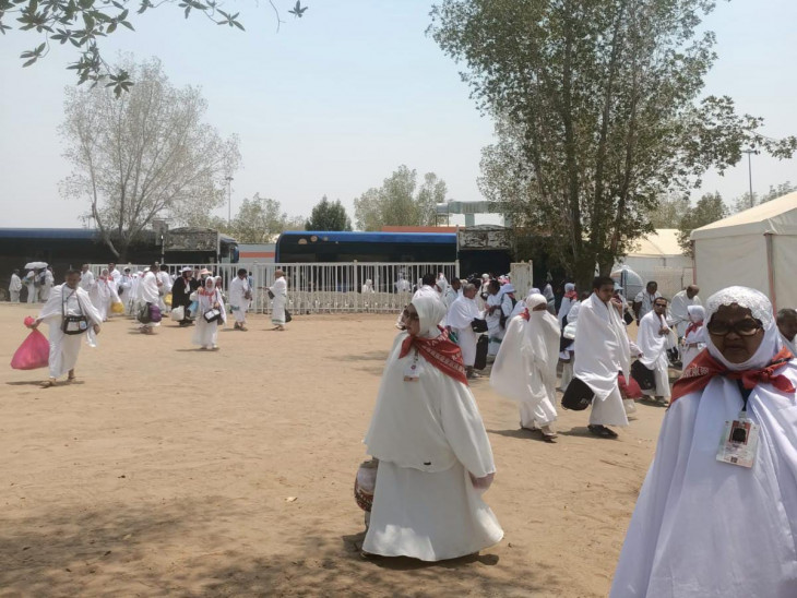 Jamaah Kampar Kloter 5 Tiba di Arafah