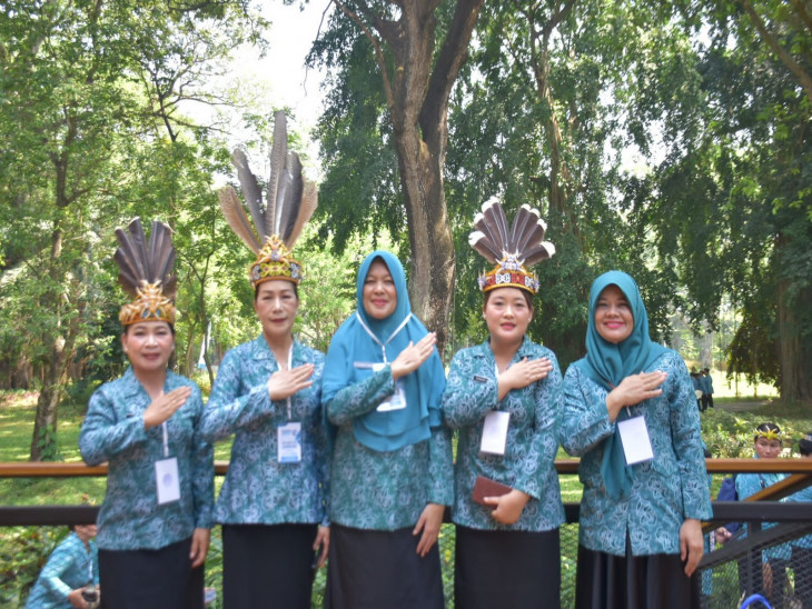 Pj Ketua TP PKK Kab. Kampar Saksikan Langsung Rangkaian Lomba Pada Jambore PKK Tingkat Nasional