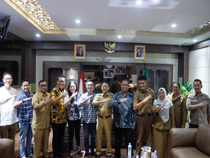 Tertarik Dengan Pengolahan Sampah, Pemkab Sleman Kunjungi Kampar. 