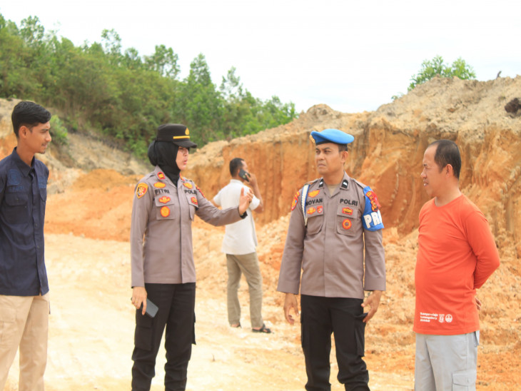 Tim Yustisi Turun  untuk Penertiban Galian C Tanpa Izin. 
