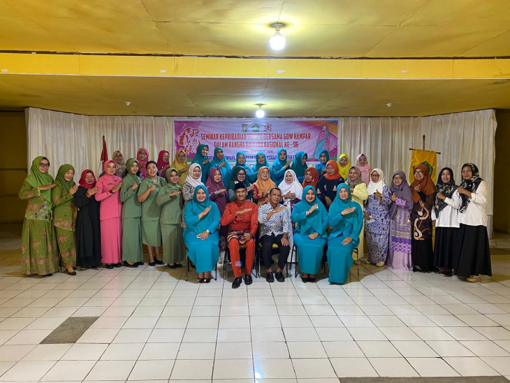 Dalam Rangka Hari Ibu Ke-96 Tahun 2024, GOW Kab. Kampar Gelar Seminar Kepribadian. 