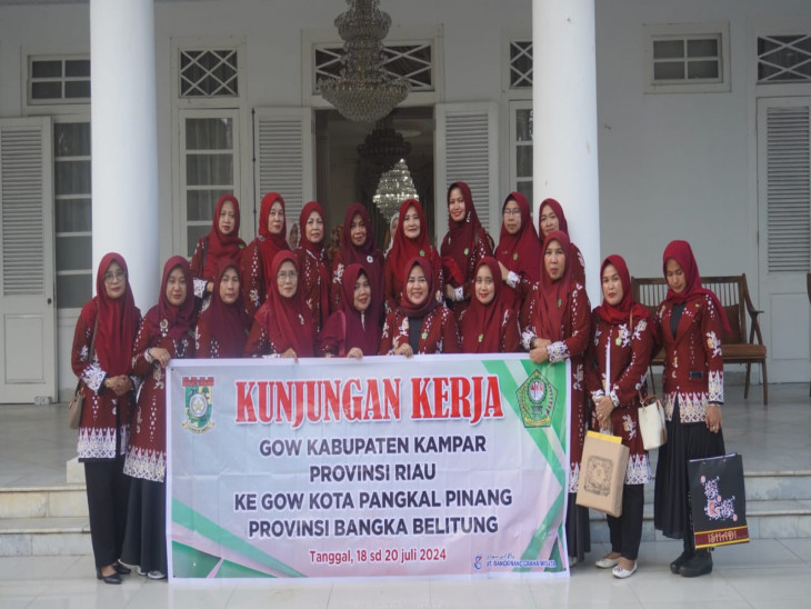 Sambangi GOW Kota Pangkal Pinang Dalam Rangka Kunker, Ketua Umum GOW Kab. Kampar: Sharring Kegiatan Untuk Kemajuan GOW Kab. Kampar