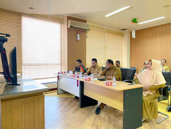 Pemkab Kampar Ikuti Rakor Inflasi Dengan Kemendagri RI 