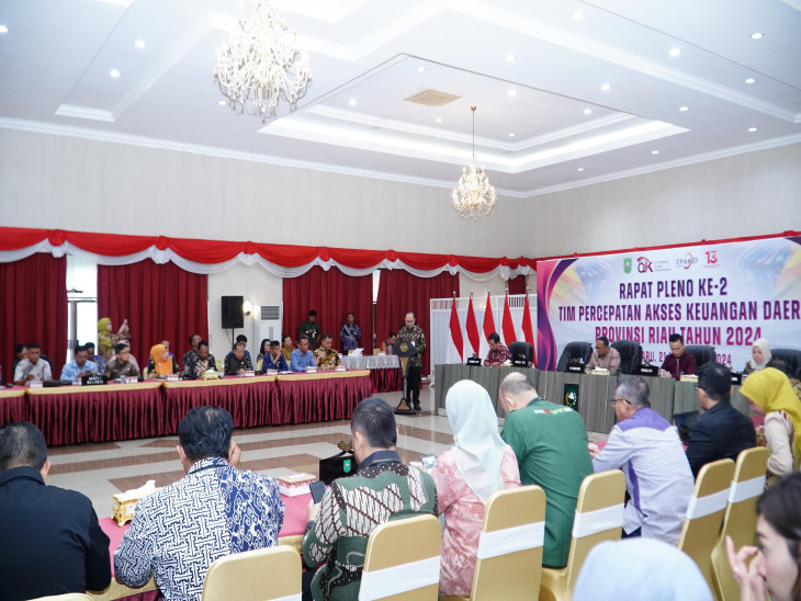 Pemkab Kampar Hadiri Rapat Pleno Ke II TPKAD Riau Tahun 2024. 