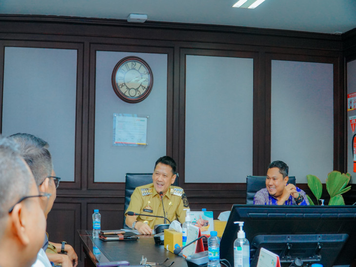 Penandatanganan Perjanjian Kerjasama  Tentang Penerbitan KKPD Di Kab. Kampar, Pj. Bupati Kampar : Kemajuan Yang Sistematis Dalam Efektifitas Pengelolaan Keuangan Daerah. 
