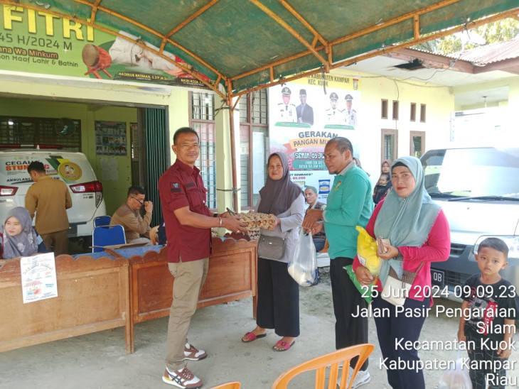 Komit Kendalikan Inflasi,  Kembali Pemkab Kampar Adakan Operasi Pasar di Desa Silam. 