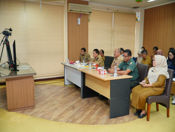 Terus Pantau Perkembangan Inflasi, Pj Bupati Kampar Ikuti Rakor Pengendalian Inflasi Daerah Bersama Kemendagri 